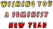 New Year Women Sticker