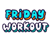 Work Out Running Sticker