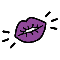 Lips Kiss Sticker by bilou