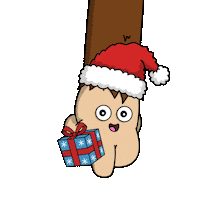 Christmas Santa Sticker by Bored On Chain
