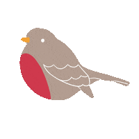 Christmas Bird Sticker