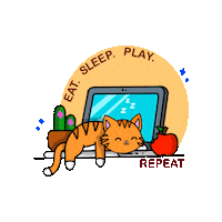 Sleepy Cat Sticker