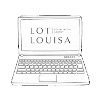 Office Laptop Sticker by Lot Louisa