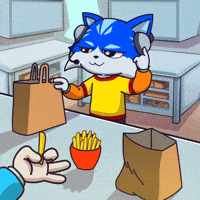 Working Fast Food GIF by Toshithecat