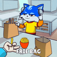 Working Fast Food GIF by Toshithecat