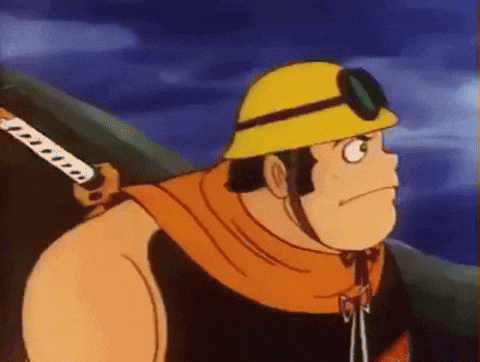 Getter Robo Stare GIF