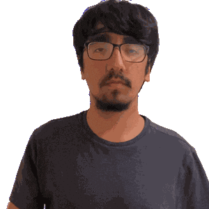 Thinking Pose Adjust Glasses Sticker