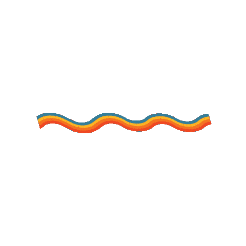 sugarenchantment rainbow waves funky rainbowflag Sticker