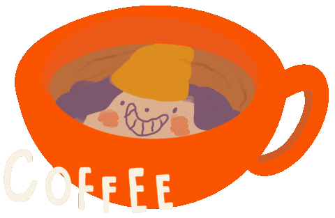 Mizuwariko giphyupload coffee good morning tired Sticker