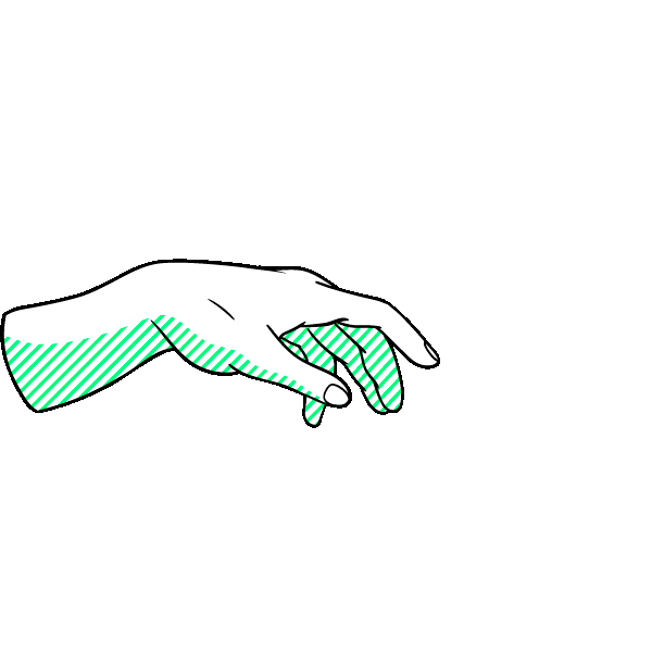 Verde Mano Sticker