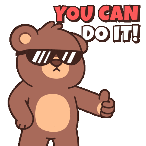 Do It Thumbs Up Sticker by BEARISH