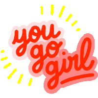 Lets Go Girl Sticker by About Evie