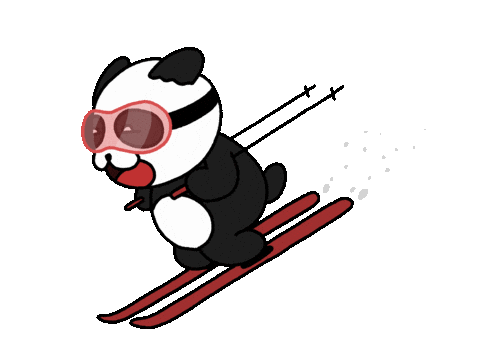 On My Way Panda Sticker by Kennysgifs