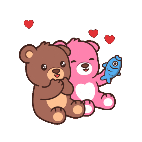 Teddy Bear Love Sticker by BEARISH