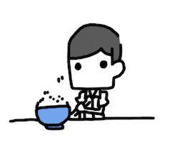 breakfast eat Sticker by nothingwejun