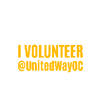 Volunteer Sticker by Orange County United Way