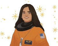 Kalpana Chawla Aapi Sticker by PenguinKids