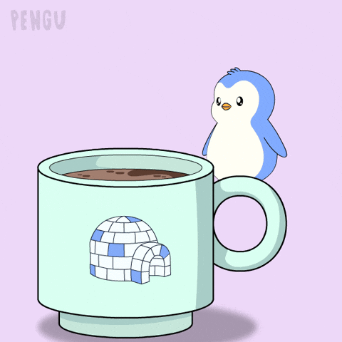 Good Morning Coffee GIF by Pudgy Penguins