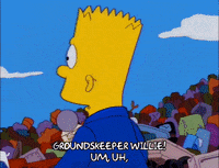 angry bart simpson GIF