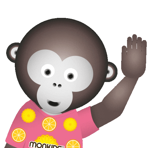 Happy Baby Monkey Sticker by monkids™