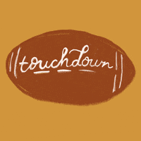 Touch Down Super Bowl GIF by BrittDoesDesign