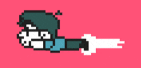 Pixel Flying GIF