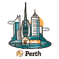 Perth Estudiar En Australia Sticker by Dingoos Australia