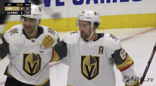 High Five Ice Hockey GIF by NHL