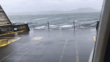 Choppy Waters Make for 'Insane' Ride on the Washington State Ferry