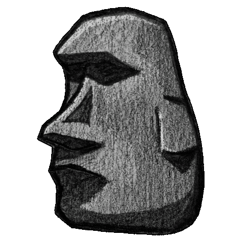 Stone Face Sticker