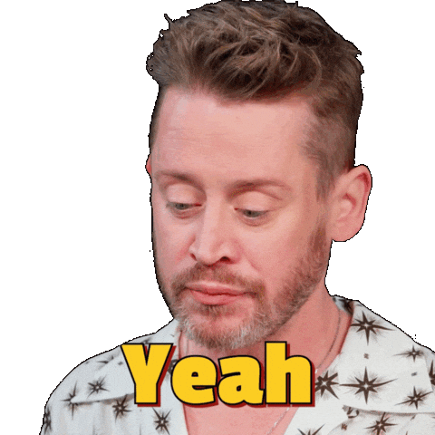 Macaulay Culkin Yes Sticker by First We Feast