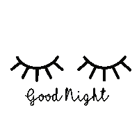 Good Night Sticker by Juwel-lettering