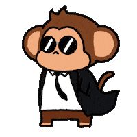 Shades Spy Sticker by Chimpers
