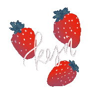 Summer Strawberries Sticker