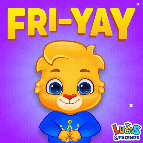 Its Friday GIF by Lucas and Friends by RV AppStudios