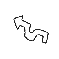 monandog arrow here line 화살표 Sticker