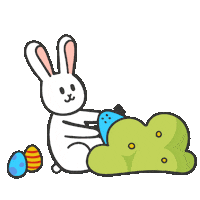 Easter Bunny Celebration Sticker by Elos Skateboards