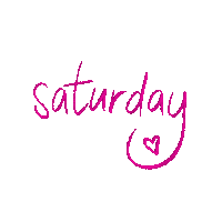 Slinkeee weekend saturday handwriting days of the week Sticker