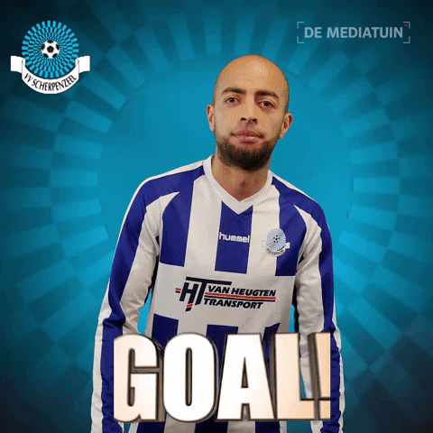 Voetbalvereniging_Scherpenzeel voetbal bal blauwwit hoofdklasse GIF