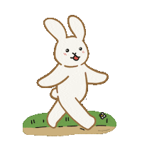 Happy Walking Sticker