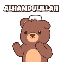 Pray Teddy Bear Sticker by BEARISH