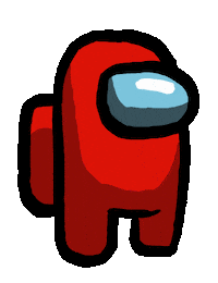 KingArthurr draw sus us astronaut Sticker