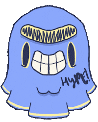 SPELLPOWERGAME happy cute ghost hype Sticker