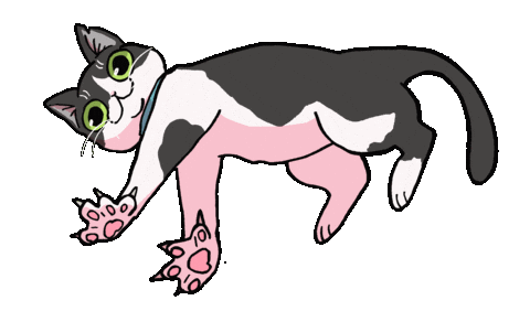 Cat Playing Sticker by Danchhichi