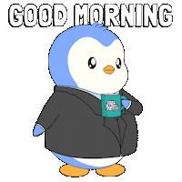 Good Morning Hello Sticker by Pudgy Penguins