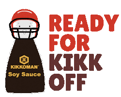 Kick Off Football Sticker by Kikkoman USA