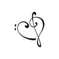 damlabale music heart muzik pianist Sticker