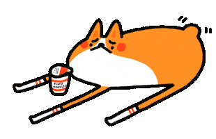 dog waiting Sticker