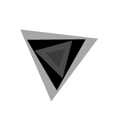 black and white triangles GIF by partyonmarz