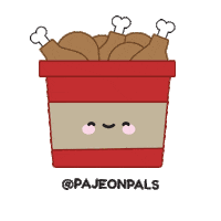 pajeonpals chicken korean korea fried chicken Sticker